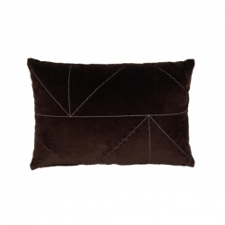 Coussin Malina marron - 60x40cm