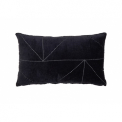 Coussin Malina obsidien bleu - 50x30cm