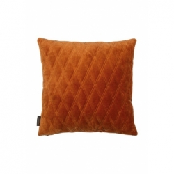 Coussin Dascha cuir marron - 50x50cm