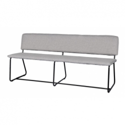 Canapé banc Porter Gris - 160x60x82cm