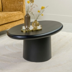 Table basse Clarksville noir - 101x61x44cm