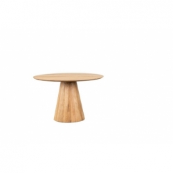 Table diner ronde Michigan Naturel - Ø120x76cm