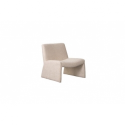 Fauteuil Georgia Boucle - Ecru - 74x76x76cm