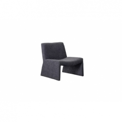 Fauteuil Georgia Boucle - Anthracite - 74x76x76cm